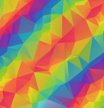 Geometric triangles polygonal vector illustration. Stock Illustration