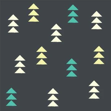 Geometric triangles, seamless pattern Illustrazione stock