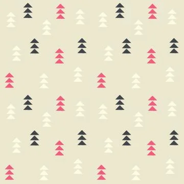 Geometric triangles, seamless pattern イラスト素材