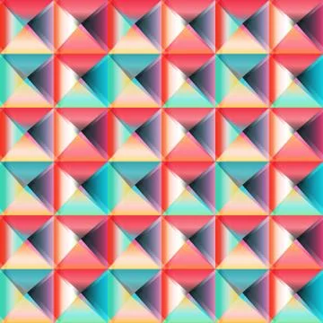 Geometric triangles seamless pattern Illustrazione stock