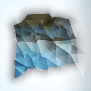 Geometric Triangular Abstract Modern Vector Background. 스톡 일러스트