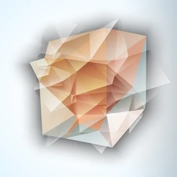 Geometric Triangular Abstract Modern Vector Background. Ilustração Stock