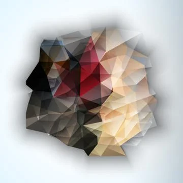 Geometric Triangular Abstract Modern Vector Background. 스톡 일러스트