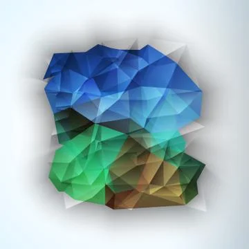 Geometric Triangular Abstract Modern Vector Background. Stockillustratie