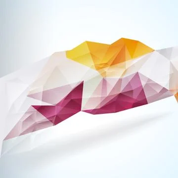 Geometric Triangular Abstract Vector Background. Illustrazione stock