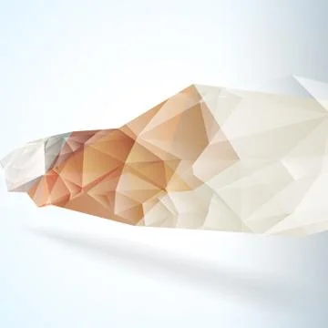 Geometric Triangular Abstract Vector Background. Stock Illustration