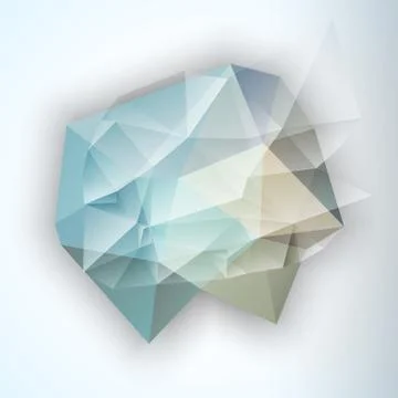 Geometric Triangular Abstract Vector Background. Illustrazione stock