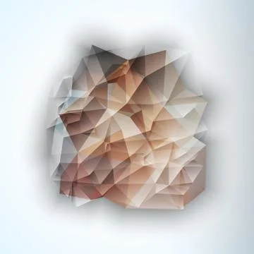 Geometric Triangular Abstract Vector Background. Stock Illustration