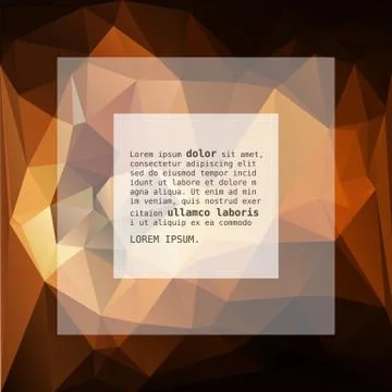 Geometric Triangular Abstract Vector Background. Stock Illustration