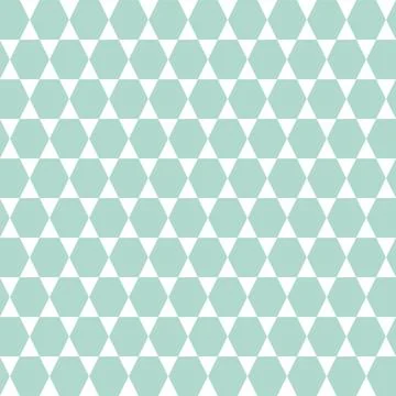 Geometric triangular background, white mint seamless pattern vector illustrat Stock Illustration