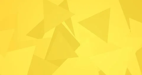 Geometric triangular panels against yellow background Stock Illustration