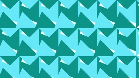 Geometric triangular pattern abstract design with teal and light blue color.. Stock Illustration