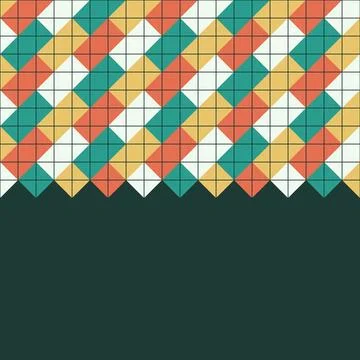 Geometric triangular pattern colorful abstract design 库存插图