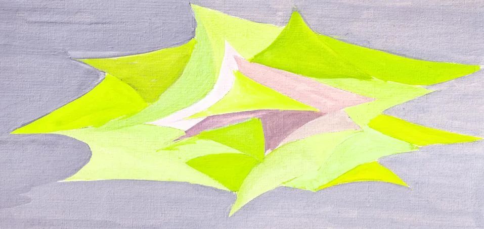 Geometric triangular plane objects drawn Stock Illustration