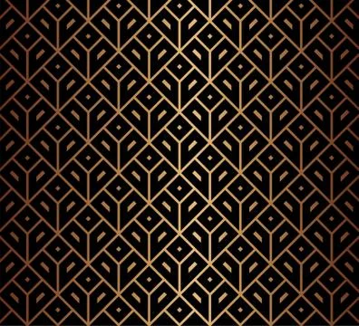 Geometric Triangular Triangle Gatsby Art Deco Pattern イラスト素材