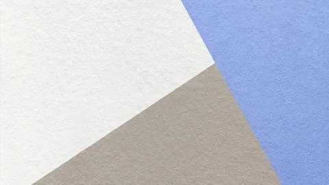 Geometric triangular white, beige, light blue textured paper background wit.. Stock Illustration