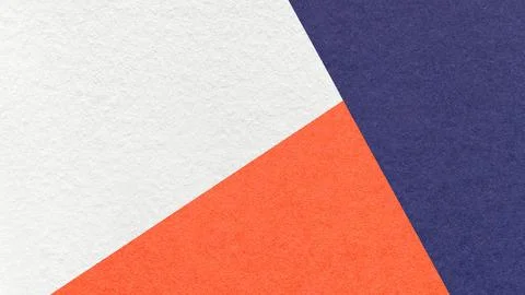 Geometric triangular white, dark blue, coral textured paper background with c 库存插图