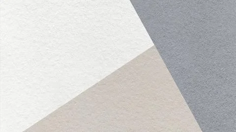 Geometric triangular white, light beige, gray textured paper background with  Stockillustratie