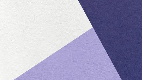 Geometric triangular white, light lavender, dark blue textured paper backgr.. Stock Photos