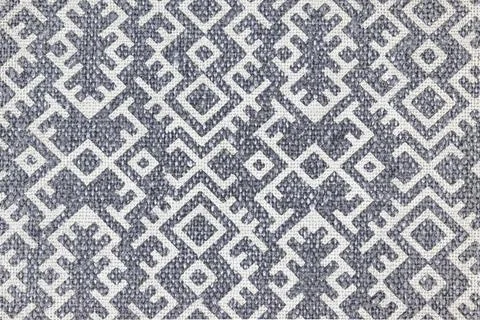 Geometric Tribal Aztec Textile Pattern Background, Woven Fabric Texture Foto stock