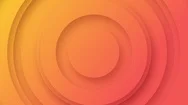 Geometric Tunnel Of Pastel Colors.randomly Moving Circles.orange Yellow Gradient Stock Footage