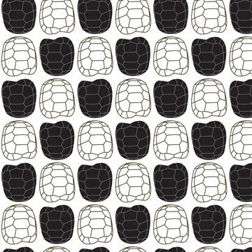 Geometric Turtle Shell Pattern Stock Illustration