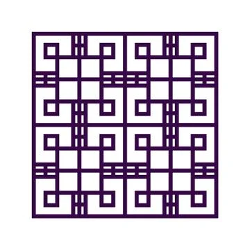 Geometric unique korean traditional pattern. Vector illustration. イラスト素材