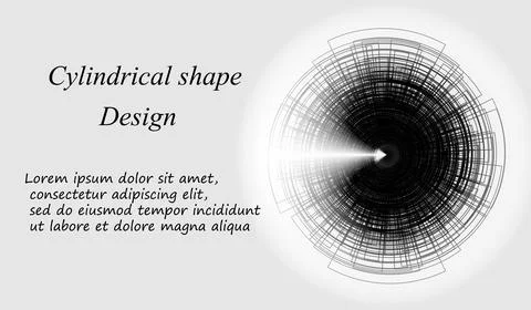 Geometric vector background for business or science presentation. Stock Illustration