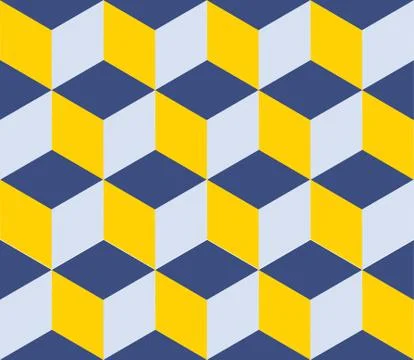 Geometric vector background. Cube shapes. Optical illusion Illustrazione stock