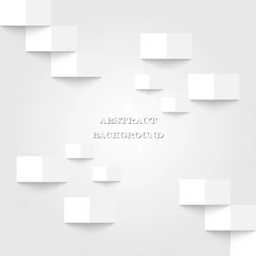 Geometric vector background Grey white square pattern background Stock Illustration