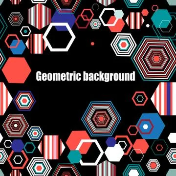 Geometric vector background Stock Illustration