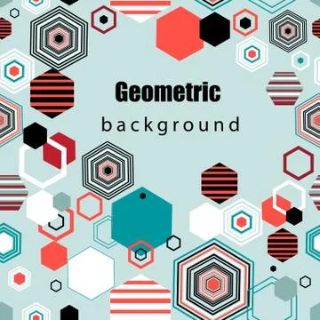 Geometric vector background Stock Illustration