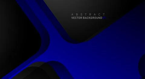 Geometric vector backgrounds that overlap layers on black space for text and  Illustrazione stock