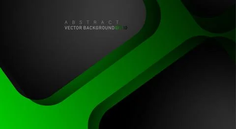Geometric vector backgrounds that overlap layers on black space for text and  Stock Illustration