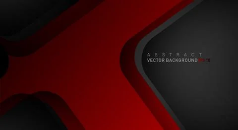 Geometric vector backgrounds that overlap layers on black space for text and  Stock Illustration