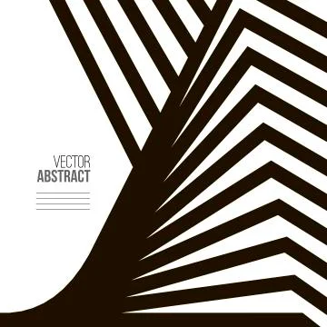 Geometric Vector Black and White Background. Architecture and Co Stock Illustration