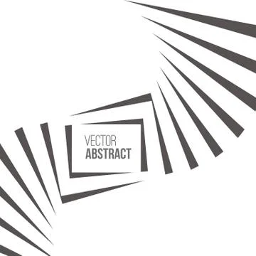 Geometric Vector Black and White Background Stock Illustration