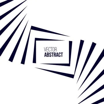 Geometric Vector Black and White Background Stock Illustration