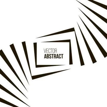 Geometric Vector Black and White Background Stock Illustration