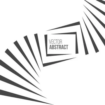 Geometric Vector Black and White Background Stock Illustration
