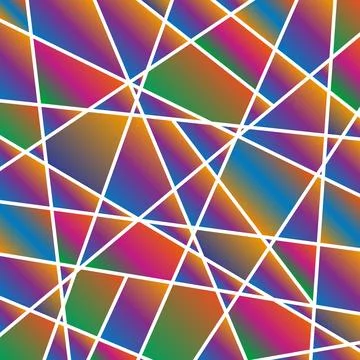 Geometric vector drawing of lines with gradient shapes Stock Illustration