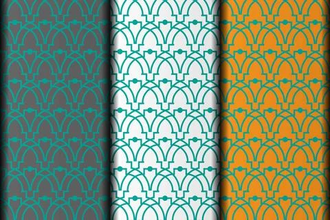 Geometric vector eps pattern design element. Stock Illustration