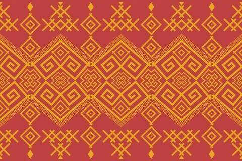 Geometric vector fabric pattern  Stock Illustration