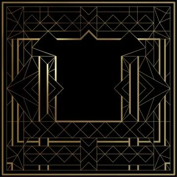 Geometric vector frames Stock Illustration