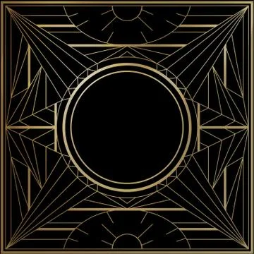 Geometric vector frames Stock Illustration