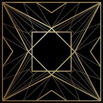 Geometric vector frames Stock Illustration