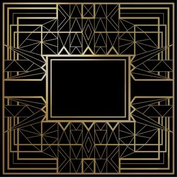 Geometric vector frames Stock Illustration