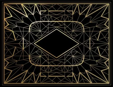 Geometric vector frames Stock Illustration