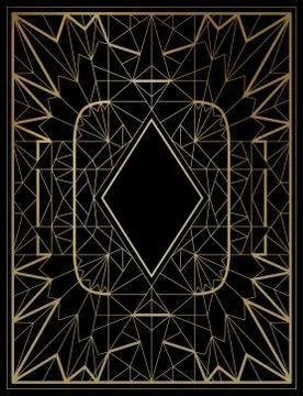 Geometric vector frames Stock Illustration