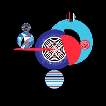 Geometric vector multicolored background Stock Illustration